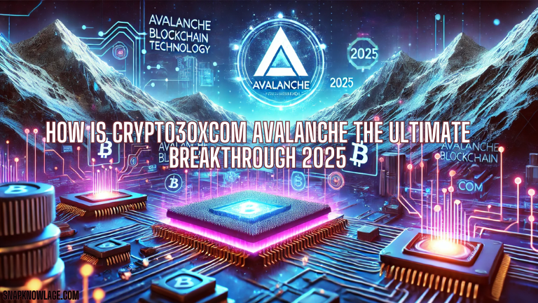 How Is Crypto30xcom Avalanche the Ultimate Breakthrough 2025